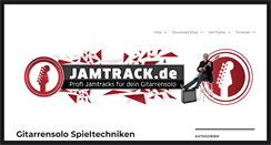 Desktop Screenshot of jamtrack.de